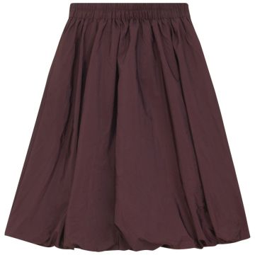 Pompomme TAFFETA BUBBLE HEM SKIRT Fig