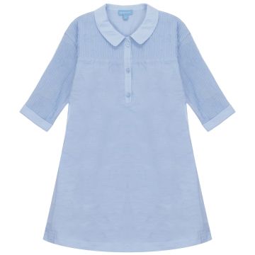 Pompomme PINTUCK DRESS Blue