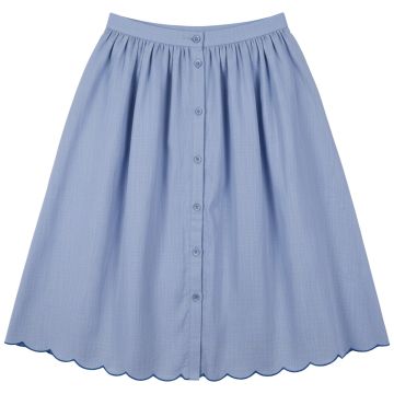 Pompomme BLUE SCALLOP SKIRT