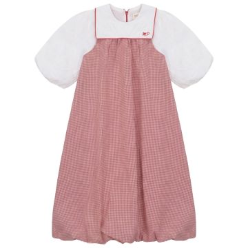 Pompomme GINGHAM MAXI JUMPER Red