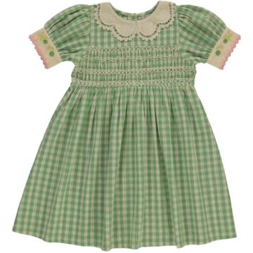 Bebe Organic Tilia Dress Green Gingham