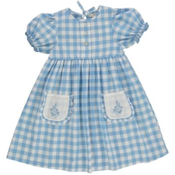 Bebe Organic Viola Dress Sailor Check