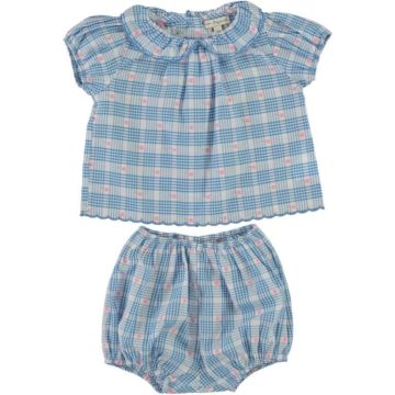 Bebe Organic Ida Baby Set Signature Floral Check 