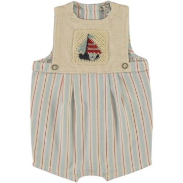 Bebe Organic Sebastien Romper Sea Side Stripe