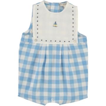 Bebe Organic Mateus Romper Sailor Check