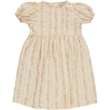 Bebe Organic Irene Special Dress Floral Stripes with 3/4 Sleeves