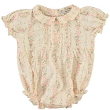 Bebe Organic irene Romper Floral Stripes