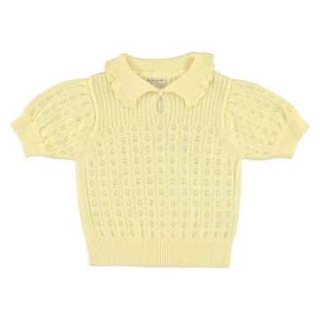 Bebe Organic Summer Special Sweater Summer Butter Yellow Knit