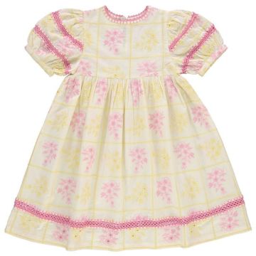 Bebe Organic Alba Dress Patchwork Embroidery