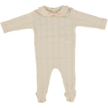 Bebe Organic Bebe Hearts Collar Overall