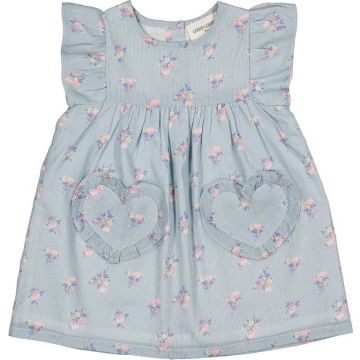 Louis Louise Eithie Cotton Bouquet Stripe Dress Blue