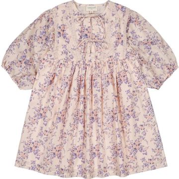 Louis Louise Paula Cotton Bouquet Dress Pink/Mauve