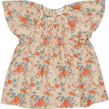 Louis Louise Prunette cotton Bouquet Tunic Nude/Orange