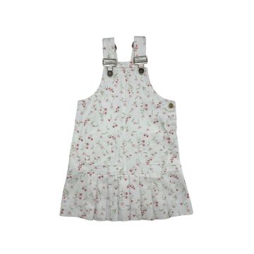 Best Frendz Floral Pleat Jumper Petal Pink