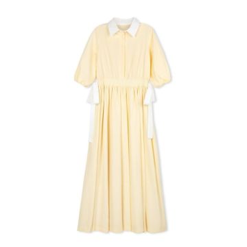 Daintti YELLOW SIDE TIE MIDI