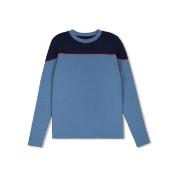 Daintti BLUE W RED STRIPE TEE