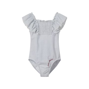 Coco Blanc Ruched Swimsuit