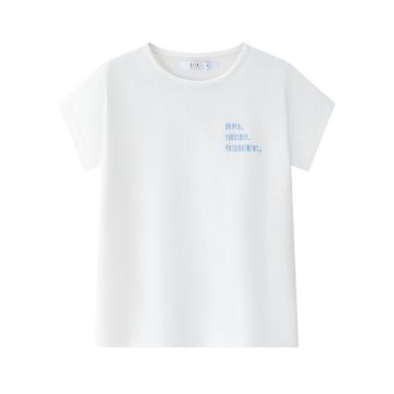 Coco Blanc Short Sleeve White Tee