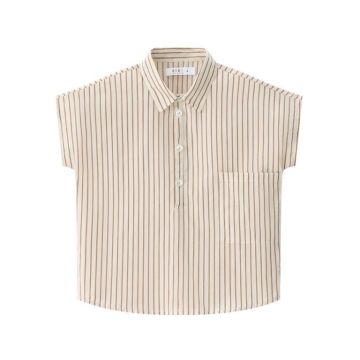 Coco Blanc Oversized Striped Shirt