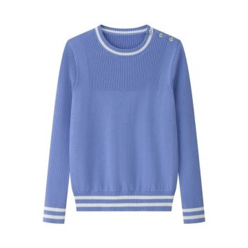 Coco Blanc Crew Sweater Blue