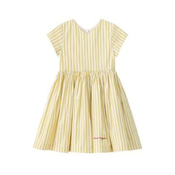 Coco Blanc Yellow Dress Short Sleeve
