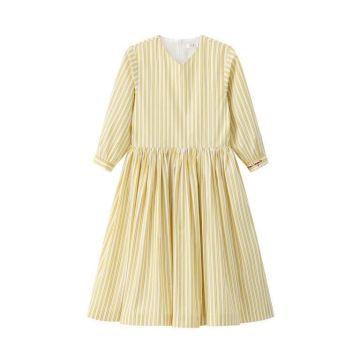 Coco Blanc Yellow Striped Dress 3/4