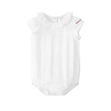 Coco Blanc Ruffle Collar Romper