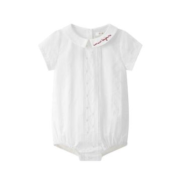Coco Blanc Boy Peter pan Romper