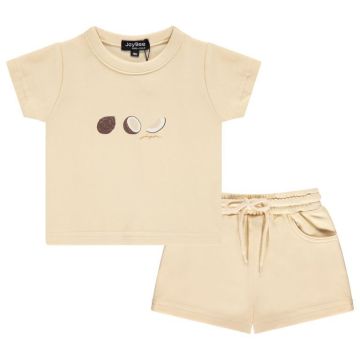 Jaybee Coconut Tee And Shorts Yellow Sand