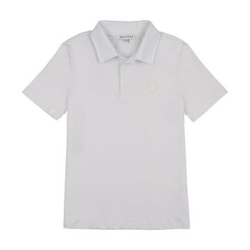 3 Buttons Solid White Polo
