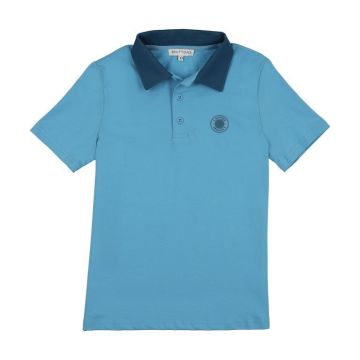 3 Buttons Contrast Collar Polo