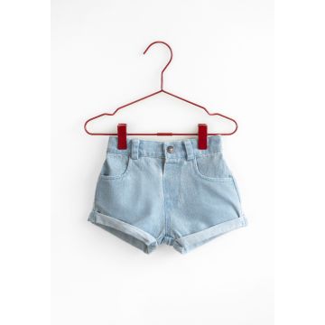 Please Mom Denim Bow Shorts