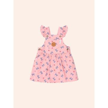 HUXBABY HEARTS AND BOWS PINAFORE