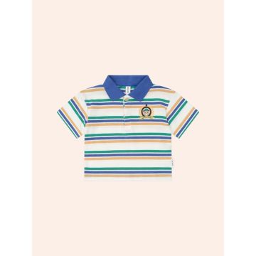 HUXBABY COLLEGIATE HUX STRIPE POLO MULTI