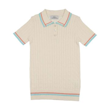 Panther Cream Knit Top