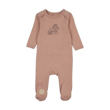 Mon Tresor Castle Cutie Girls Footie Blush