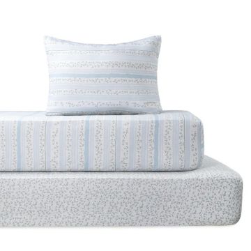 Petite Belle Enchanted Crib Sheet Set - Dusty Blue