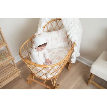 Petit Belle Rose Pink Safra Bassinet Set