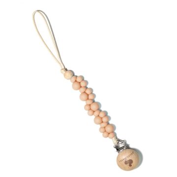 Snuggle Baby Bubble Paci Clip Peach
