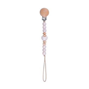 Daisy Gift Box Teething pacifier clip - Pearl Pink Heart