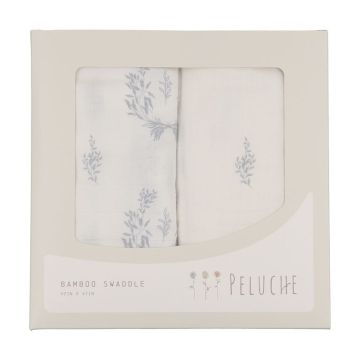 Peluche Botanical Swaddle, 2 pk