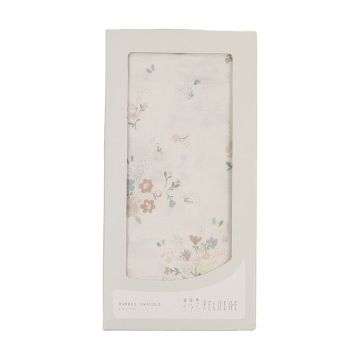 Peluche Gingham Floral Swaddle