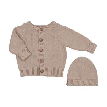 Peluche Embossed Knit Cardigan