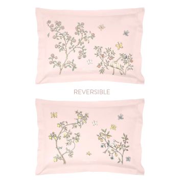 Atelier Choux Single Bed Pillow Cover In Bloom Pink