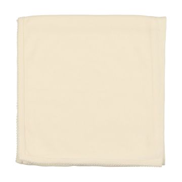 Lil legs Pinpoint Wrapover Blanket Ivory