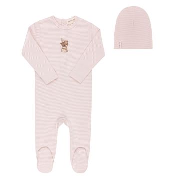 Aurora Organic Bear Collection Footie + Beanie