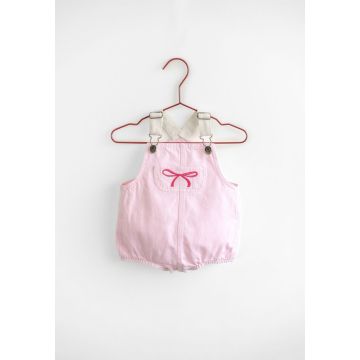 Please Mom Bow Barrel Baby Romper