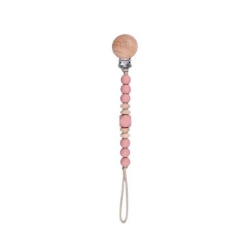Daisy Gift Box Teething pacifier clip - Pink Blush