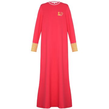 Little Parni Varsity Colorblock Nightgown Pink