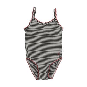 Bopop Pinstripe Girls Swimsuit
